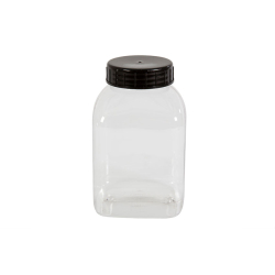 Pot carre a large ouverture - 2000ml Serie 310 pvc/petg - KPE-2000-990 - Linum