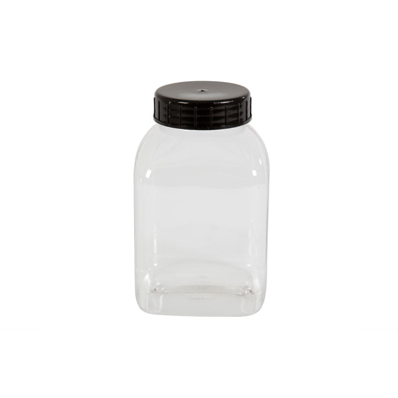 Pot carre a large ouverture - 2000ml Serie 310 pvc/petg - KPE-2000-990 - Linum