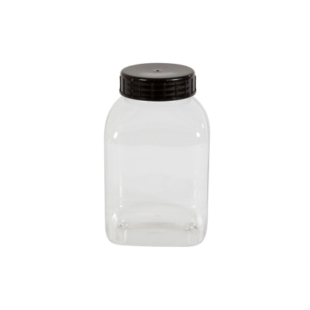 Pot carre a large ouverture - 2000ml Serie 310 pvc/petg - KPE-2000-990 - Linum