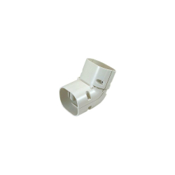 Clean duct 75 - coude vertic. Ajustable 45&deg; - 90&deg; - DIN-1224-311 - Linum