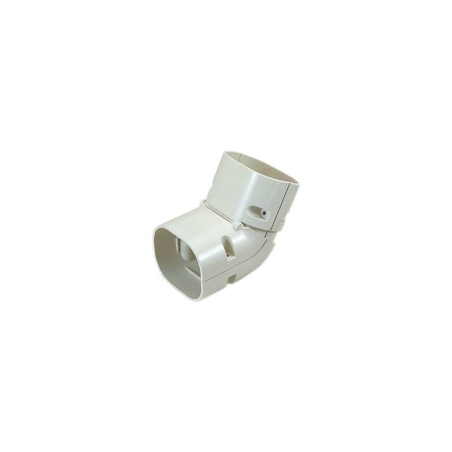 Clean duct 75 - coude vertic. Ajustable 45&deg; - 90&deg; - DIN-1224-311 - Linum