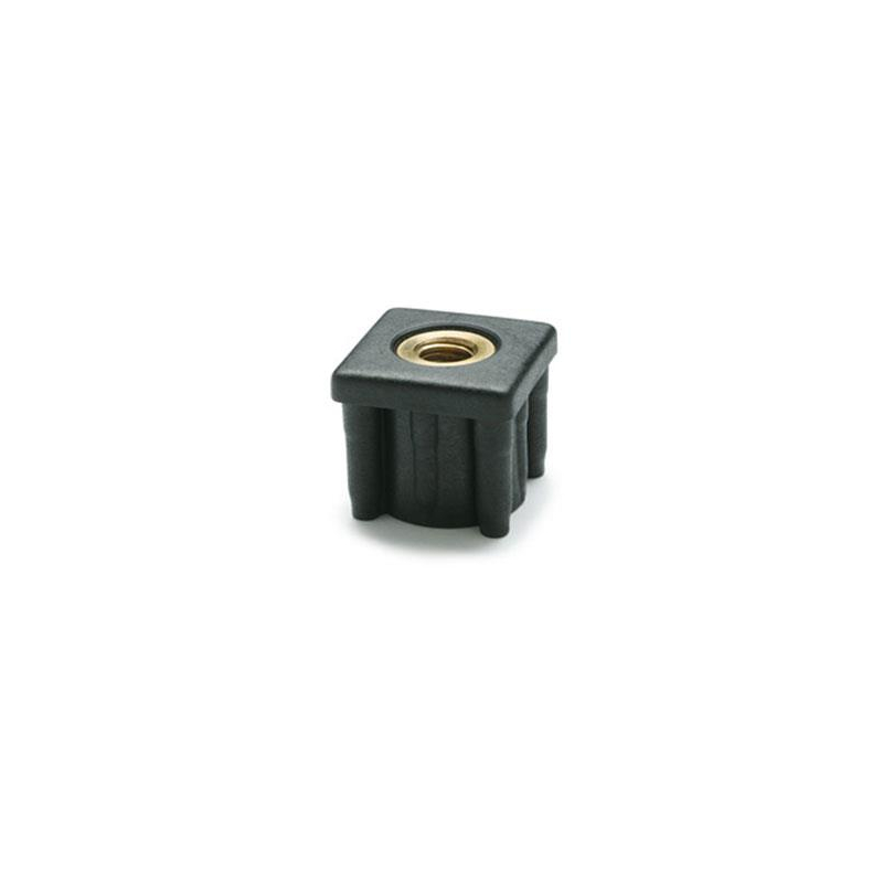 Embase pour pied a tige filetee 40x40x1.2mm m12 h38mm 6000n - TSP-2240-020 - Linum