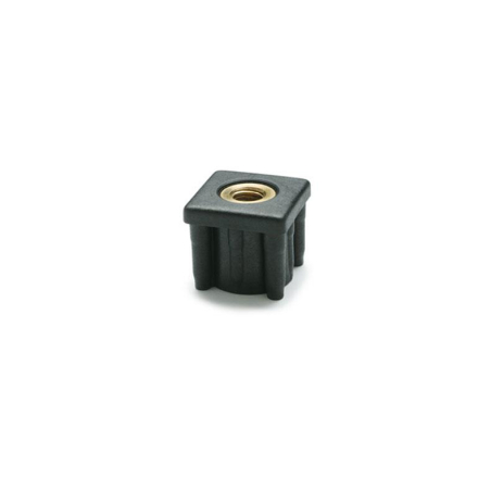 Embase pour pied a tige filetee 40x40x1.2mm m12 h38mm 6000n - TSP-2240-020 - Linum