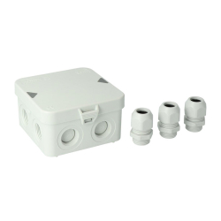 Bo&icirc;te de raccordement Attema - incl 3 presse-&eacute;toupes m20 - ELK-9008-000 - Linum