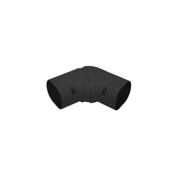 Clean duct 75 - coude plat ajustable 45&deg;-90&deg; - DIN-1327-020 - Linum