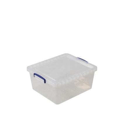 Box transparent - couvercle incl. 460x383x195 mm - 17,50l - emboit. - RUN-1700-990 - Linum