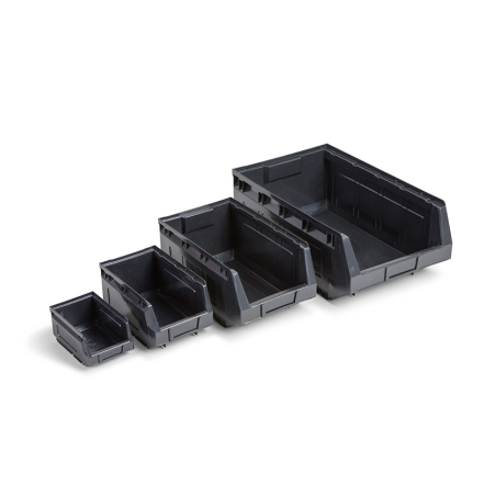 Bac a bec - serie 2000 485x303x190 mm - recycle noir - STR-2150-020 - Linum