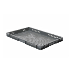 Euronorm 600x400x50 mm - standard Fond & cotes ajoures - RTP-6050-050 - Linum