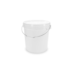 Seau 32,9l - homologue un Blanc - anse metallique- couvercle incl. - BUI-0003-010 - Linum