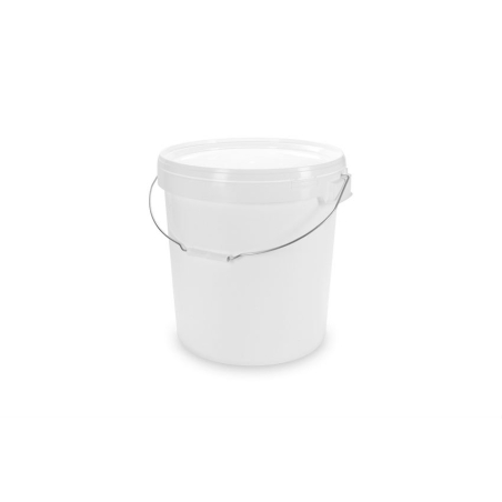 Seau 32,9l - homologue un Blanc - anse metallique- couvercle incl. - BUI-0003-010 - Linum