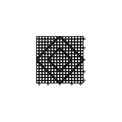 Tapis de bar antiderapant 305x305mm  - SJB-5280-020 - Linum