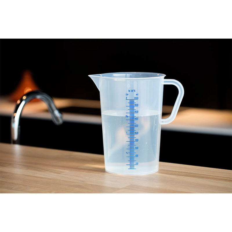 Becher gradue - 2000 ml Graduation bleue en relief - MEJ-2000-991 - Linum