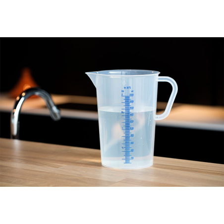 Becher gradue - 2000 ml Graduation bleue en relief - MEJ-2000-991 - Linum