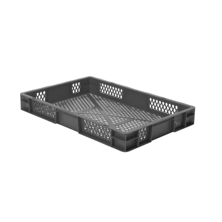 Euronorm 600x400x75 mm - standard Fond & cotes ajoures - RTP-6070-050 - Linum