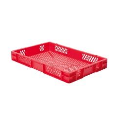 Euronorm 600x400x75 mm - standard Fond & cotes ajoures - RTP-6070-070 - Linum