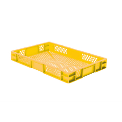 Euronorm 600x400x75 mm - standard Fond & cotes ajoures - RTP-6070-080 - Linum
