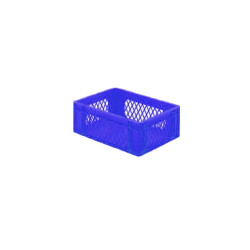 Euronorm 400x300x145mm - standard Fond plein - cotes ajoures - RTD-4140-060 - Linum