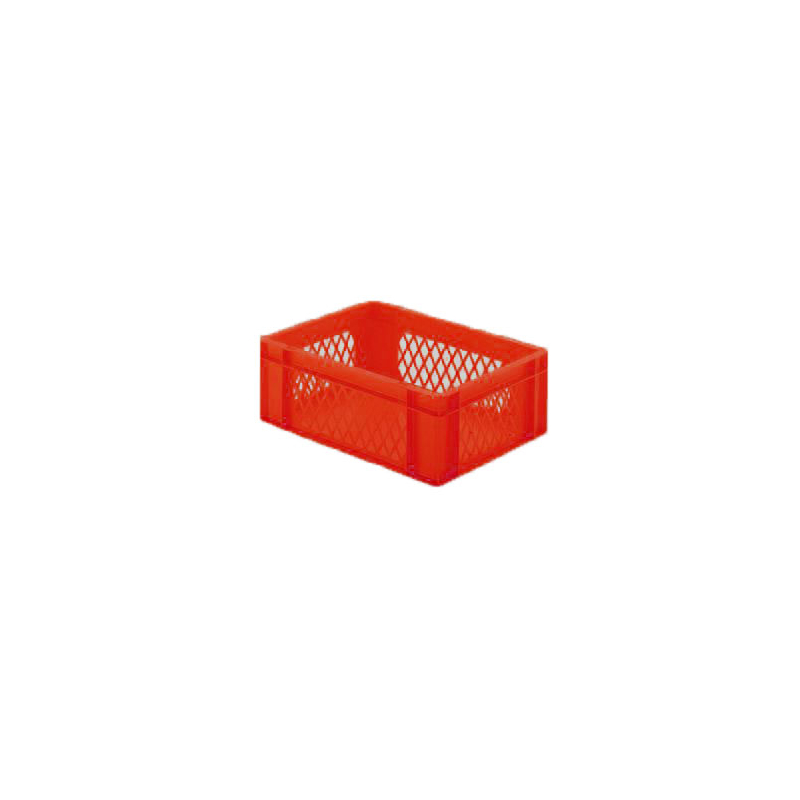 Euronorm 400x300x145mm - standard Fond plein - cotes ajoures - RTD-4140-070 - Linum