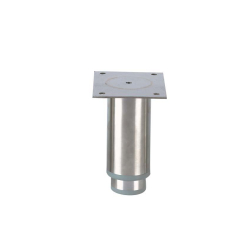 Pied reglable ecoline - 125mmh- 102x82mm Plaque inox - semelle synth. Gris - LSP-2210-050 - Linum