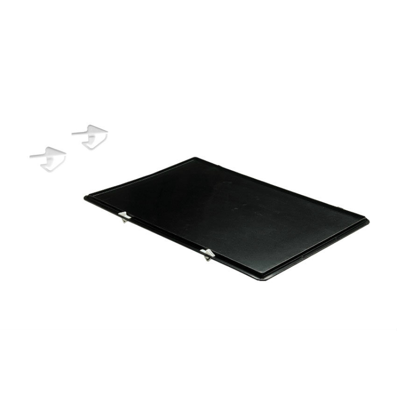 Couvercle a charnieres pour 600x400 mm Noir - RTN-6000-020 - Linum
