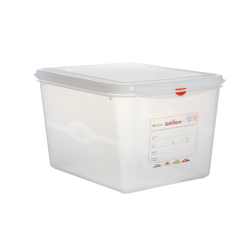 Gastronox 1/2 - profondeur 200mm - 12,5l Couvercle et clips inclus - GSX-1220-990 - Linum