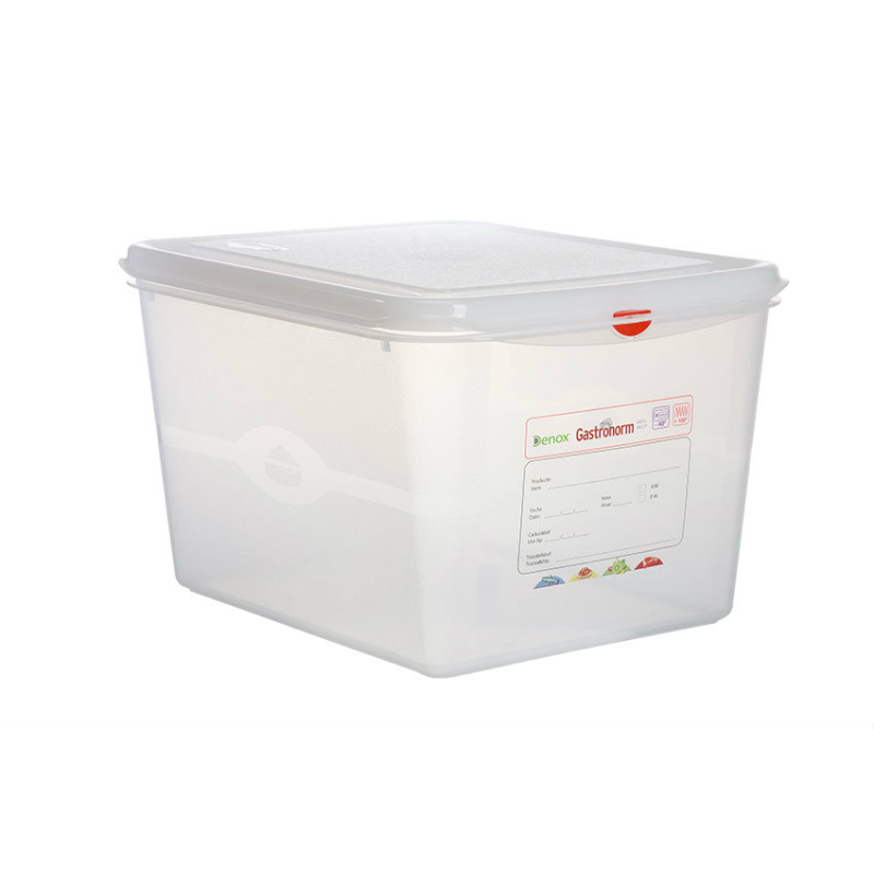 Gastronox 1/2 - profondeur 200mm - 12,5l Couvercle et clips inclus - GSX-1220-990 - Linum