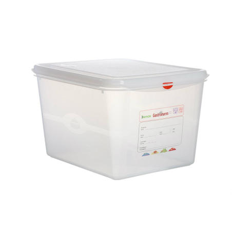Gastronox 1/2 - profondeur 200mm - 12,5l Couvercle et clips inclus - GSX-1220-990 - Linum