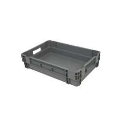 Bac gerbable emboitable  - 600x400x140 Fond et cotes pleins - euronorm - NMC-6142-050 - Linum