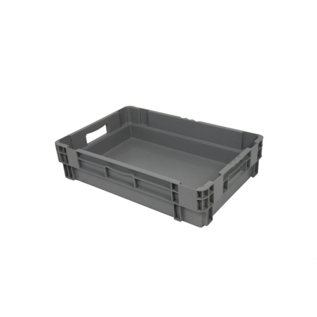 Bac gerbable emboitable  - 600x400x140 Fond et cotes pleins - euronorm - NMC-6142-050 - Linum