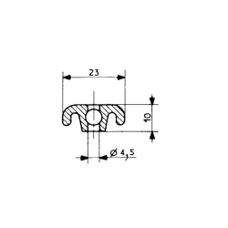 Raidisseur 3312 pour 2311/8511 2500mm/lng - FDG-3312-020 - Linum