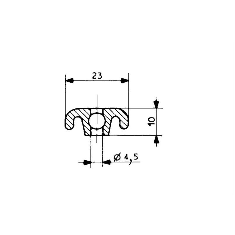 Raidisseur 3312 pour 2311/8511 2500mm/lng - FDG-3312-020 - Linum
