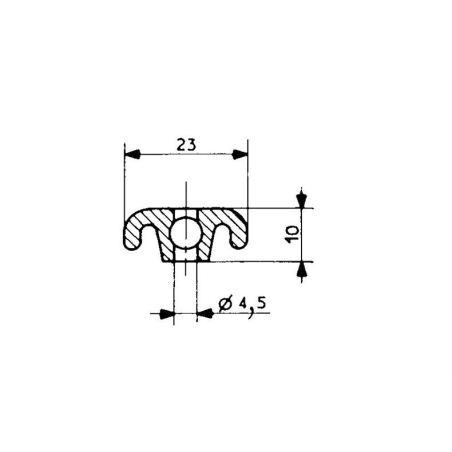 Raidisseur 3312 pour 2311/8511 2500mm/lng - FDG-3312-020 - Linum