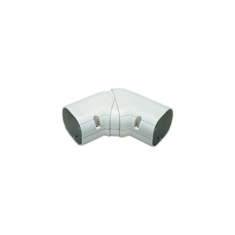 Clean duct 100 - coude plat ajustable 45&deg; - 90&deg; - DIN-1527-311 - Linum