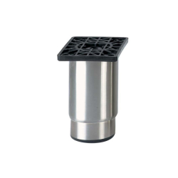 Pied reglable ecoline - 115mmh -100x80mm Plaque abs - semelle synth. Noire - LSP-1110-020 - Linum