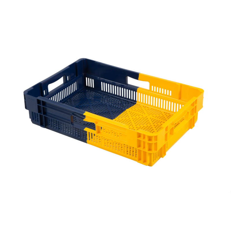 Bac euronorm empilable - 600x400x147 Ajoure - emboitable - bicolore - NOP-6144-668 - Linum