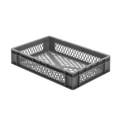 Euronorm 600x400x120 mm - standard Fond & cotes ajoures - RTP-6120-050 - Linum