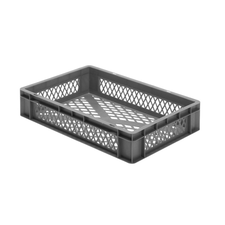 Euronorm 600x400x120 mm - standard Fond & cotes ajoures - RTP-6120-050 - Linum