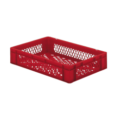 Euronorm 600x400x120 mm - standard Fond & cotes ajoures - RTP-6120-070 - Linum
