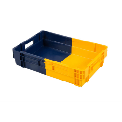 Euronorm bac gerbable emboitable - 25l 600x400x143mm - plein - bi-color - NOC-6142-668 - Linum