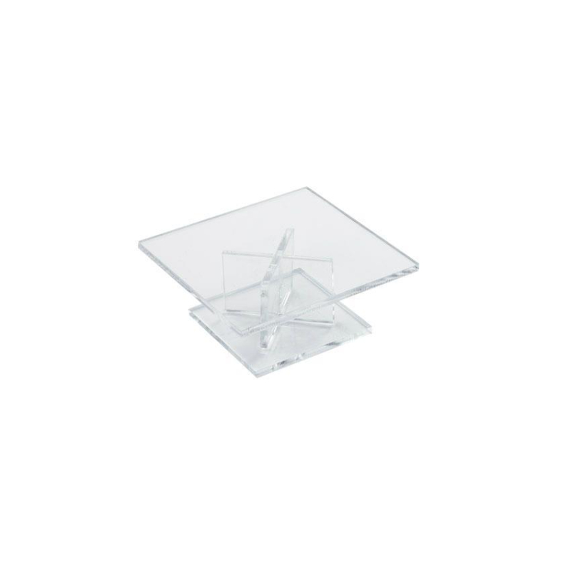 Pied de presentation - carre 120x120x50 mm - LPA-5351-990 - Linum