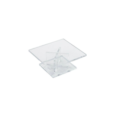 Pied de presentation - carre 120x120x50 mm - LPA-5351-990 - Linum