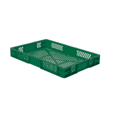 Euronorm 600x400x75 mm - standard Fond & cotes ajoures - RTP-6070-040 - Linum