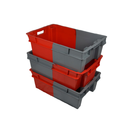 Bac gerbable emboitable - 600x400x200mm Plein - 70% emboitable - bi-color - NGC-6202-675 - Linum