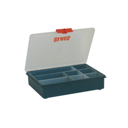 Boite de rangement avec 8 godets amov. 186x240x55 mm - serie 5000 - STR-5009-060 - Linum