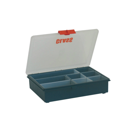 Boite de rangement avec 8 godets amov. 186x240x55 mm - serie 5000 - STR-5009-060 - Linum