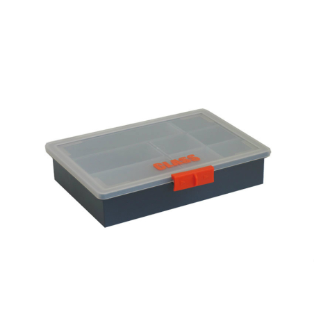 Boite de rangement avec 8 godets amov. 186x240x55 mm - serie 5000 - STR-5009-060 - Linum