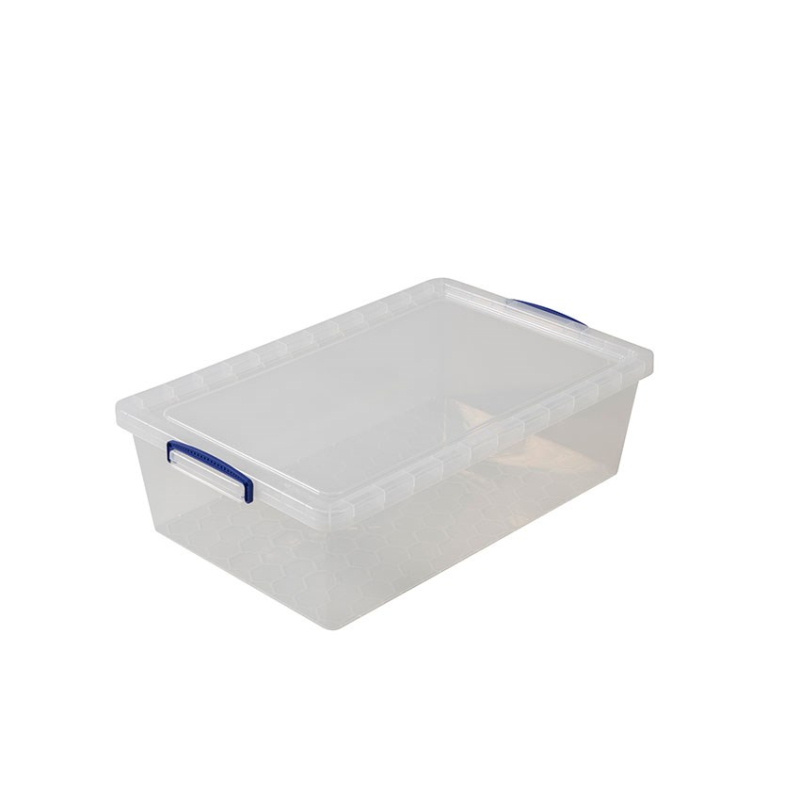 Box transparent - couvercle incl. 695x440x230 mm - 43l - emboit. - RUN-4300-990 - Linum
