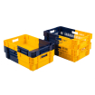 Euronorm bac gerbable emboitable - 34l 600x400x187mm - ajoure - bi-color - NOP-6194-668 - Linum