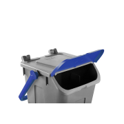 Poubelle avec couvercle basculant Corps gris - couvercle bleu - 25l - ECG-0025-060 - Linum
