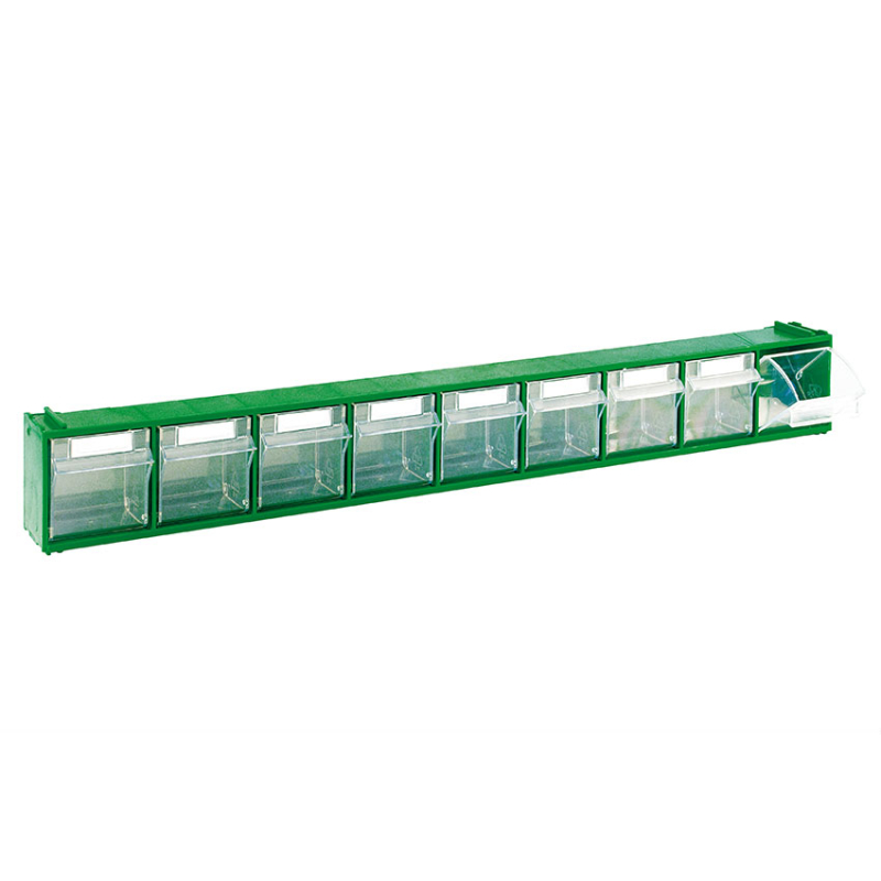 Bloc-tiroirs basculants - 600x68x78 mm 9 godets - serie 7000 - STR-7001-040 - Linum